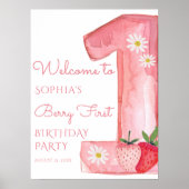 Poster Fraise 1er anniversaire Accueil (Devant)