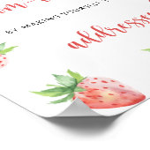 Poster Fraise - Aider la future maman débordée (Coin)