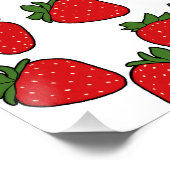 Poster Fraise Anniversaire Thème de fête (Coin)