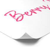 Poster Fraise Berry Sweet Anniversaire Bienvenue (Coin)