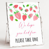 Poster Fraise Berry Sweet Anniversaire Fête Symbole Favor