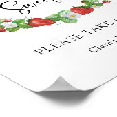 Poster Fraise Berry Sweet | Les bébés sont doux (Coin)