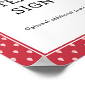 Poster Fraise Berry Sweet | Texte personnalisé Anniversai (Coin)