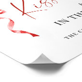 Poster Fraise branchée Combien de Fêtes des mariées de ba (Coin)