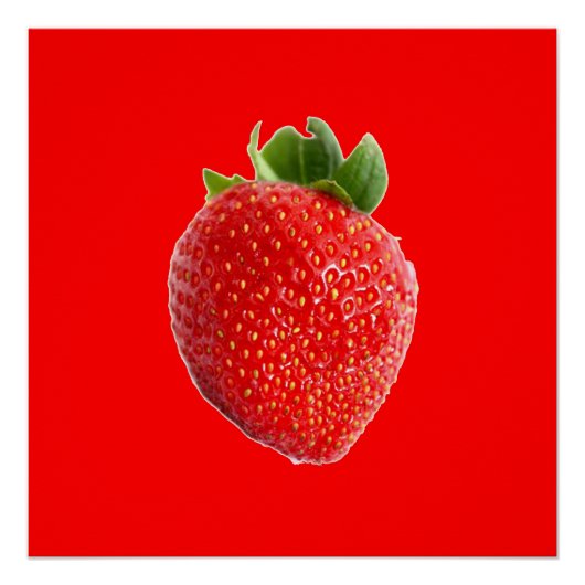Poster Fraise d'été (Devant)