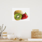 Poster Fraise et kiwi (Cuisine)
