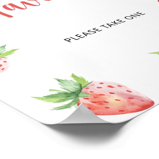 Poster Fraise \ Faveurs (Coin)