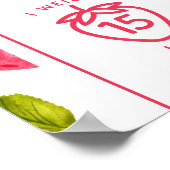 Poster Fraise Jalon Berry Premier anniversaire (Coin)