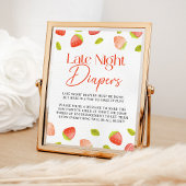 Poster Fraise Late Night Diapers Berry Douche Douce