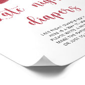 Poster Fraise \ Late nuit couches jeu (Coin)