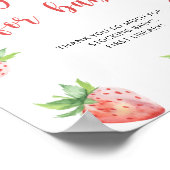 Poster fraise - livres pour bébé (Coin)