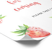 Poster Fraise \ Merci pour venir (Coin)