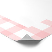 Poster Fraise Premier anniversaire Berry rose Bienvenue (Coin)