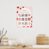 Poster Fraise Premier anniversaire rose Jalon 12 Photo (Cuisine)