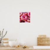 Poster Fraise rose (Cuisine)