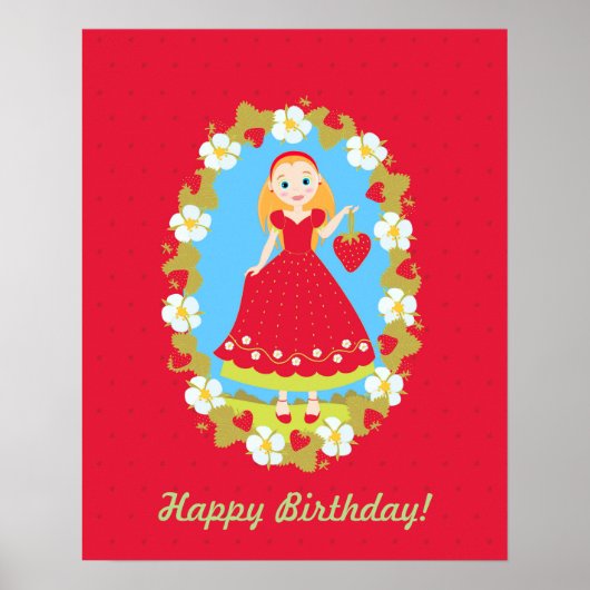 Poster Fraise rouge (Devant)