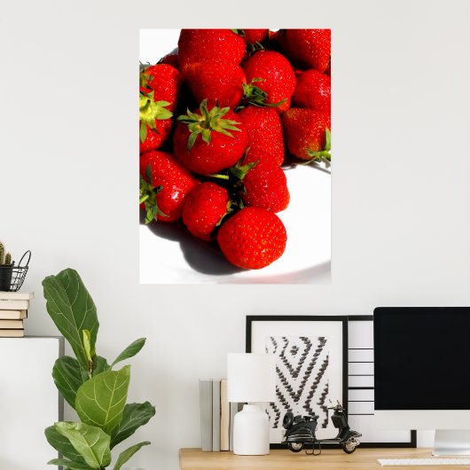 Poster Fraises (Bureau à domicile)