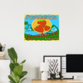 Poster Fraises de Louisiane, Ponchatoula (Bureau à domicile)