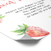 Poster Fraises - devine le jeu du doux désordre (Coin)