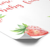 Poster Fraises - donnez un nom à ce bébé (Coin)