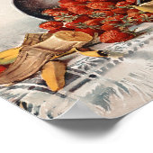 Poster Fraises et bananes dans un panier | E. Meyner (Coin)