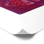 Poster Fraises et peinture à la crème (Coin)