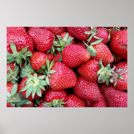 Poster fraises fraîches 2 (Devant)