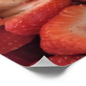 Poster Fraises Photo (Coin)
