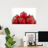 Poster Fraises Photo (Bureau à domicile)