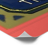 Poster Fraises Pontchatoula, Chat Vintage (Coin)