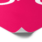 Poster Framboise Gardez le calme et poursuivez (Coin)