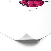 POSTER FRAMBOISE MIGNONNE (Coin)