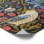 Poster Framboise Thief Oiseau Textile William Morris (Coin)