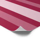 Poster Framboise Victorian Lady Stripe avec Monogramme (Coin)