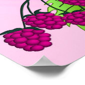 Poster Framboises sur une branche (Coin)