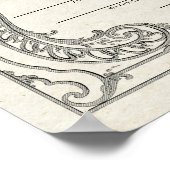 Poster Frame Bordure de défilement d'organisation ♥ Certi (Coin)