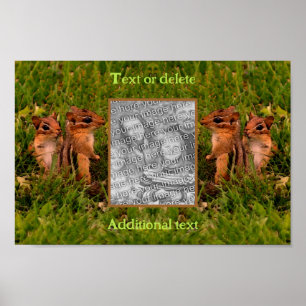 Poster Frame Chipmunks Baby Créez votre propre photo
