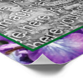Poster Frame Iris Fleurs Portes Violet Ajouter Votre Phot (Coin)