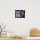 Poster Frame Iris Fleurs Portes Violet Ajouter Votre Phot (Cuisine)