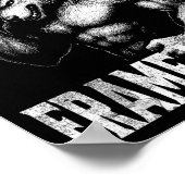 Poster Frame mogging - loup alpha cringe drôle (Coin)