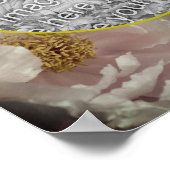 Poster Frame rose Peony Créez votre propre photo (Coin)