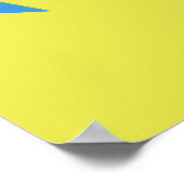 Poster Framed print with Flag of Bady Bassitt, Brazil (Coin)