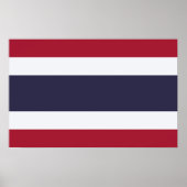 Poster Framed print with Flag of Thailand (Devant)