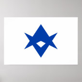 Poster Framed print with Flag of Toyota (Devant)