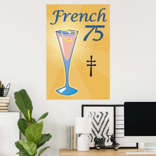 Poster Français 75 (Bureau à domicile)