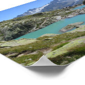 Poster Français Alpes Lac Blanc (Coin)