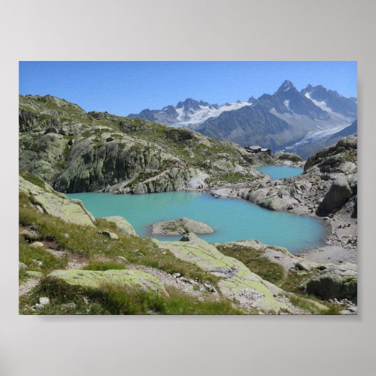 Poster Français Alpes Lac Blanc (Devant)