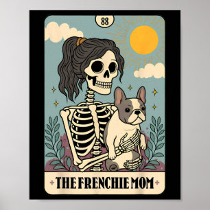 Poster Français Bulldog mignon Français Chien maman Tarot