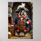 Poster Français Bulldog Pirate Regal Explorer (Devant)