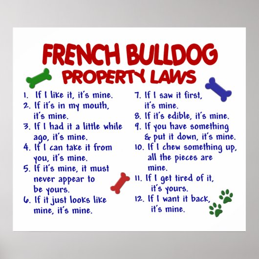 POSTER FRANÇAIS BULLDOG PL2 (Devant)